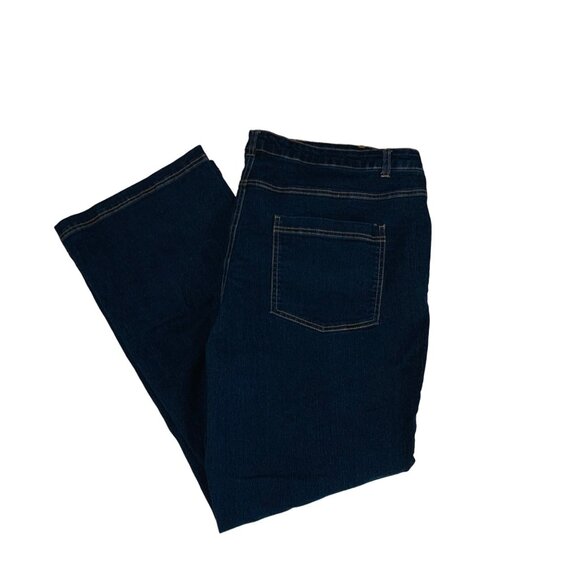 Woman Within Curvy Jeans Plus Size 22W Dark Wash Stretch Comfort Denim Everyday - Picture 11 of 13